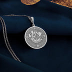 Round Silver Compass Pendant, a perfect symbol of direction and adventure. This elegant Silver Compass Necklace makes a thoughtful gift, representing guidance and purpose.