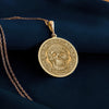 14K Solid Gold Skull Pendant Necklace, handcrafted with intricate details, symbolizing memento mori and strength. Ideal for those who appreciate bold, meaningful jewelry and are drawn to unique statement pieces inspired by life&#39;s mysteries
