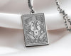 Silver Ace of Queens pendant showcasing two queens with regal crowns, celebrating women-loving-women (WLW) and unity with fine craftsmanship.