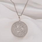 Flower of Life Sacred Geometry Pendant | 14K Gold & Silver Options - Spiritual Protection Mandala Heirloom - Image 4