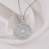 Sri Yantra silver Pendant Necklace - Sacred Geometry Jewelry for Yoga, Meditation & Chakra Balance, Handmade Spiritual Gifts for her / him