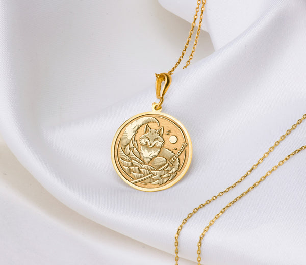 Kitsune Fox NecklaceFox Spirit JewelryJapanese Mythology NecklaceShape-Shifter NecklaceMystic Fox NecklaceMythical Creature PendantAsian Folklore JewelryTrickster Spirit NecklaceShapeshifting Fox PendantMystical Charm Necklace