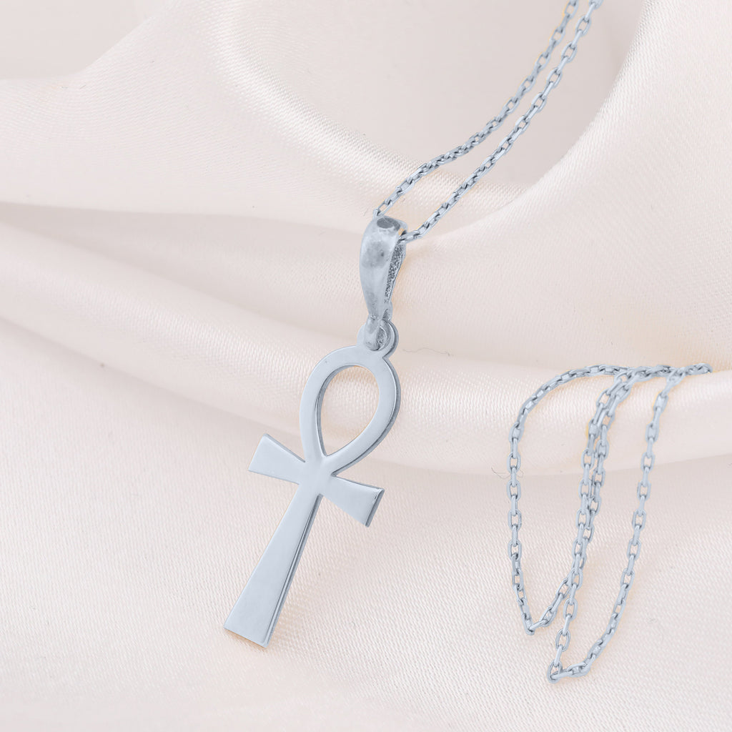 Ankh Key of Life Pendant | 14K Gold & Silver Options - Ancient Mythology Protection Talisman - Image 4
