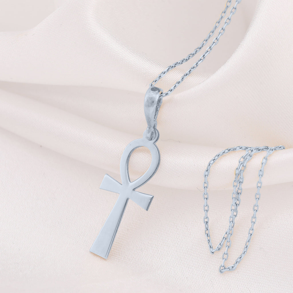 Ankh Key of Life Pendant | 14K Gold & Silver Options - Ancient Mythology Protection Talisman - Image 4