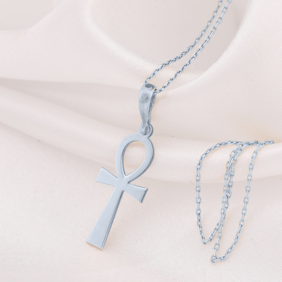 Ankh Key of Life Pendant | 14K Gold & Silver Options - Ancient Mythology Protection Talisman - Image 4