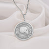 14K Solid Gold Memento Mori Necklace, Silver Memento Mori Necklace, Silver Amor Fati Necklace, Skull Pendant, Silver Amor Fati Pendant