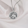 silver lord Shiva and Goddess Parvati pendant necklace, in a loving embrace. The design showcases divine symbols like Shiva s trident and their serene expressions, symbolizing the eternal bond of love and spirituality in Hindu mythology