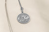 Silver Asian tiger Pendant, Silver Tiger Medallion, Tiger Round Pendant, Tiger Silver Necklace, Tiger Chain, Silver Disc Tiger Pendant, Silver Tiger Pendant, Silver Tiger Chain , Tiger Silver Jewelery, Tiger coin gift