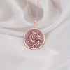 Rose Gold Plated Tiger Necklace with an intricately designed medallion pendant. A trendy and feminine jewelry piece for animal lovers, zodiac fans, or as a unique gift for women. Stylish and versatile, perfect for casual and formal occasions.