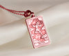 Rose gold pendant of The Fool tarot card, a boho style necklace for everyday wear. This statement charm adds mystical charm, making it an ideal friendship charm or good luck charm, perfect for layering in a unique, one-of-a-kind style