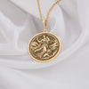 Rhea pendant necklace in 14K Solid Gold, honoring the Greek Titan Goddess and Mother of the Gods. This finely crafted medallion symbolizes maternal strength, protection, and divine feminine power. A perfect Mother’s Day gift or personalized keepsake for moms and grandmothers, this handcrafted piece blends mythology, elegance, and timeless beauty, making it a cherished heirloom.