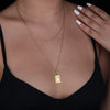 14K Solid Gold Death Tarot Necklace, Death Tarot Necklace, Real Gold Death Tarot Necklace , Death Tarot gift , Death Silver Tarot necklace