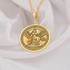 14K Gold Sigil of Duchess Bune Pendant: A luxurious Goetia talisman featuring the sigil of Buné (Bim), symbolizing wealth, wisdom, and eloquence