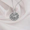 Kamadhenu surabhi silver necklace, Hindu wish-fulfilling cow pendant, Divine Kamadhenu jewelry, bovine-goddess cow mother pendant, Prosperity cow silver pendant, Sacred Kamadhenu amulet, Kamadhenu charm necklace, Mythical cow silver jewelry.