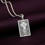 A striking 925 sterling silver Sphynx Cat charm. The art shows the serene "Egyptian" cat, a meaningful piece of witchy jewelry for her.
