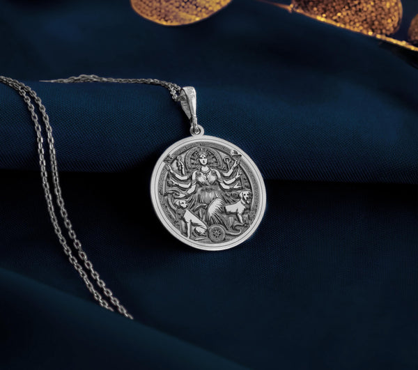 Hecate Pendant Necklace made from 925 Sterling Silver, featuring a Greek mythology design. Elegant talisman jewelry for women and special occasions.