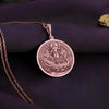 Mother Ganga necklacependant is beautifully plated with Rose Gold, a unique finish that combines the warmth of gold with a soft pinkish hue. Rose gold symbolizes love, compassion, and the nurturing qualities of the divine feminine. The soft glow of rose gold complements the sacred representation of Mother Ganga, who brings purification and healing. This rose gold-plated pendan
