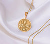 Wukong Gold necklace gift , Wukong Silver Pendant gift, Hanuman god of power jewelry, Hanuman jewelry, Monkey god jewelry , Monkey god Round Pendant, Monkey God coin necklace, real gold Monkey king, Monkey god medallion, Monkey god amulet