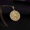 solid gold Annapurna Devi necklace inspired by the Indian goddess of nourishment. This handcrafted pendant symbolizes abundance, spirituality, and grace, making it a perfect gift for astrology lovers, spiritual seekers, or anyone appreciating jewelry