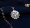 Silver Roman mythology jewelrySilver Venus goddess pendantSilver Cupid charm necklaceSilver romantic jewelrySilver symbol of love necklaceSilver Art Nouveau pendantVintage silver Venus and Cupid pendant