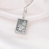 The Silver Chariot Necklace is a beautifully crafted piece made from 925K sterling silver, featuring a detailed tarot charm design. Perfect for tarot enthusiasts, spiritual seekers, or anyone looking for a unique gift, this necklace combines elegance and meaning. It comes with a spring ring clasp, ensuring durability and a luxurious finish. Embrace the energy of The Chariot tarot card with this meaningful jewelry piece, ideal for daily wear or special occasions.
