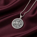 A personalized 925 sterling silver Plato necklace. This gift for him or her symbolizes reason and "The Republic," a cherished keepsake.