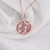 Memento Mori rose gold coin pendant Necklace, a thoughtful memorial gift to honor a father memory. This symbolic keepsake offers comfort, healing, and a reminder of life’s balance. Perfect for sympathy or remembrance