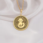 14k solid gold Libra zodiac necklace with a dainty cat charm. Perfect astrology jewelry for women, ideal for birthdays or daily wear. Handcrafted with care and this minimalist piece combines elegance and zodiac symbolism for timeless style.