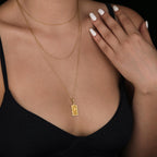 Queen & Jack Playing Card Couple Pendant | 14K Gold & Silver Options - Romantic Anniversary Gift - Image 2