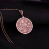 Rose gold Annapurna Devi necklace inspired by the Indian goddess of nourishment. Handcrafted with intricate details, this pendant is a symbol of spirituality, abundance, and elegance, perfect for gifting or personal expression in a unique style.