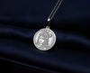 Krishna 14K Solid Gold Charm Necklace, Hindu Deity, Lord of Yogis, Lord Krishna, King of Dwarka Krishna, Krishna Silver Charm Pendant Gift