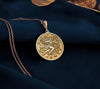 14K gold Sagittarius woman pendant symbolizing strength, independence, and the adventurous spirit of Sagittarius women.