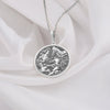 Memento Mori silver coin pendant Necklace, a thoughtful memorial gift to honor a father memory. This symbolic keepsake offers comfort, healing, and a reminder of life’s balance. Perfect for sympathy or remembrance