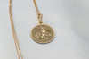 Solid Gold LagerthaCharm Necklace, Shield Maiden Silver Charm Pendant, Viking Lagertha Charm Necklace, Viking Women Pendant Gift