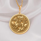 14K Solid Gold Memento Mori Charm Necklace - Minimalist, dainty, and unique pendant for everyday wear. Perfect as a layering charm or statement necklace; handcrafted for those seeking a personalized, vintage-inspired, and one-of-a-kind gold piece.