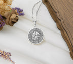 Silver Norse Mythology Necklace, Viking Amulet, Thor's Hammer Pendant, Mjolnir Necklace, Valkyrie Charm, Silver Nordic Jewelry, Pagan Rune Necklace, Norse Warrior Gift, Handmade Silver Viking Pendant