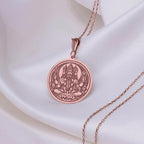 Brahma God Creator Pendant | 14K Gold & Silver Options - Spiritual Protection Hindu Mythology - Image 5