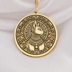 14K Solid Gold Bastet Pendant Necklace, featuring the Egyptian Cat Goddess design. A timeless unisex amulet symbolizing protection and grace, perfect as a meaningful gift or statement piece for lovers of ancient mythology and fine jewelry.