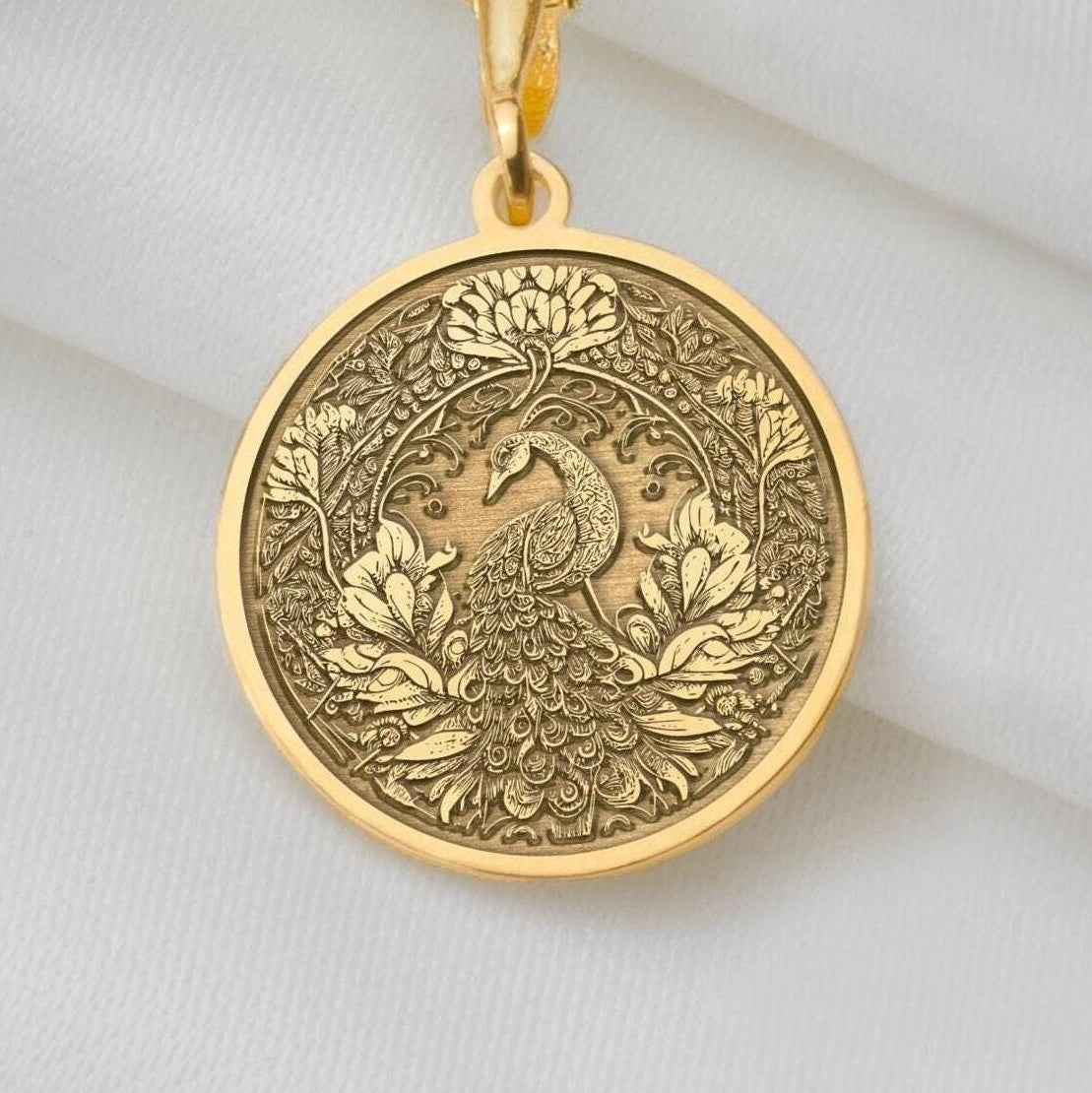 Peacock Gold Necklace, Peacock Pendant Jewelry, Bohemian Statement Necklace, Indian Peacock Jewelry, Gold Animal Pendant, Exotic Peacock Necklace, Gold Boho Necklace, Artistic Gold Jewelry, Elegant Peacock Charm