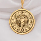 14k Gold Eye of Horus Coin Pendant, mystical ancient Egypt amulet for protection and power, handmade dainty jewelry for women and men, available in gold, silver, and rose gold, disc medallion, perfect gift idea.