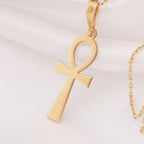 Ankh Key of Life Pendant | 14K Gold & Silver Options - Ancient Mythology Protection Talisman