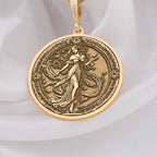 Persephone Pendant Necklace medallion, goddess-inspired amulet, and underworld queen talisman. This handcrafted piece celebrates Persephone’s duality as goddess of spring and ruler of the underworld, featuring a symbolic pomegranate charm. A must-have for Greek mythology fans, celestial jewelry collectors, and lovers of divine feminine energy.