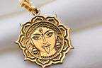 Durga Necklace: 14K Gold with shakti warrior goddess amulet talisman spiritual amulet - View 48