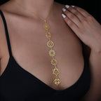 7 Chakra Necklace: 14K Gold with 7 chakra necklace reiki healing talisman amulet - View 6