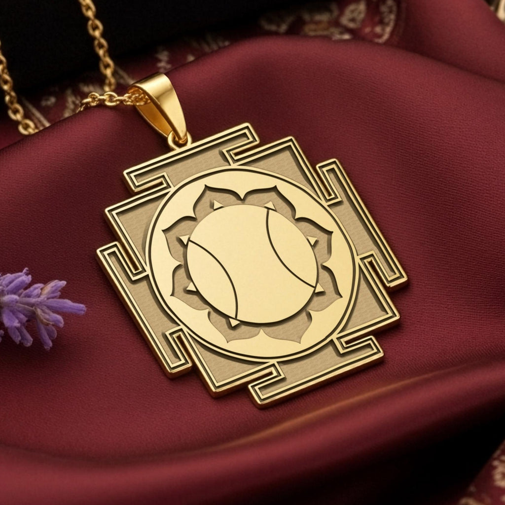 Hanuman Yantra Pendant: 14K Gold with bajrangbali monkey god spiritual amulet talisman - View 153