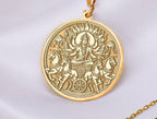 Surya Sun God Necklace: 14K Gold with surya pendant silver surya amulet talisman - View 48