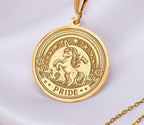 Pride Unicorn Necklace: 14K Gold with unicorn jewelry silver unicorn charm amulet - View 48