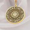 Sun Necklace: 14K Gold with gold sun necklace silver sun pendant talisman amulet - View 48