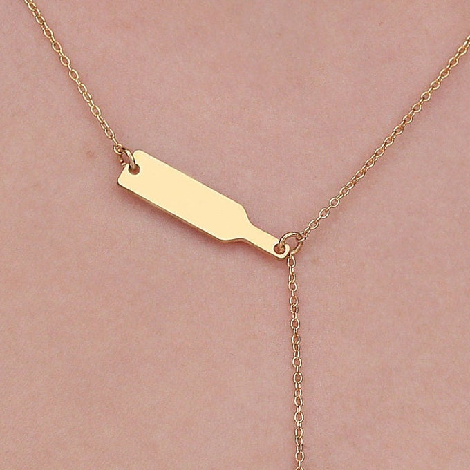Wine Glass Necklace: 14K Gold with silver wine gift wine glass pendant amulet talisman - View 48