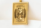 Memento Mori Necklace: 14K Gold with memento mori goth macabre talisman occult amulet - View 48